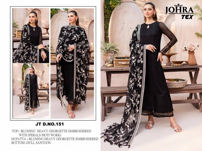 JT 150 Johra Designer Blooming Georgette Pakistani Suit Suppliers In India 